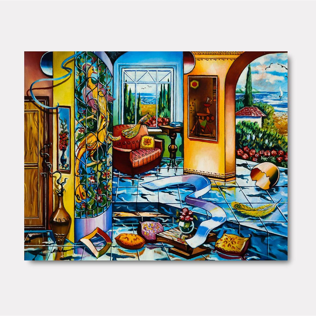 Morning in the Village - Gol Art