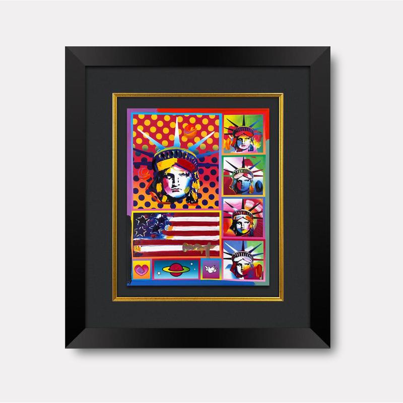 5 Liberty and Flag - Gol Art