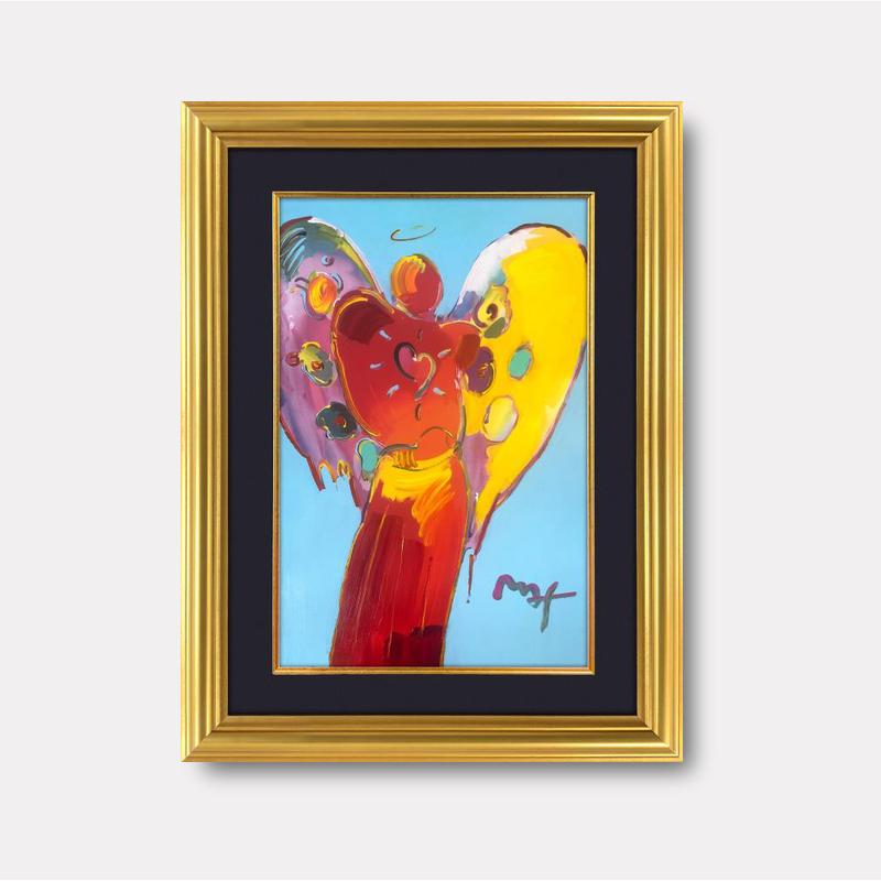 Red Angel with Heart - Gol Art