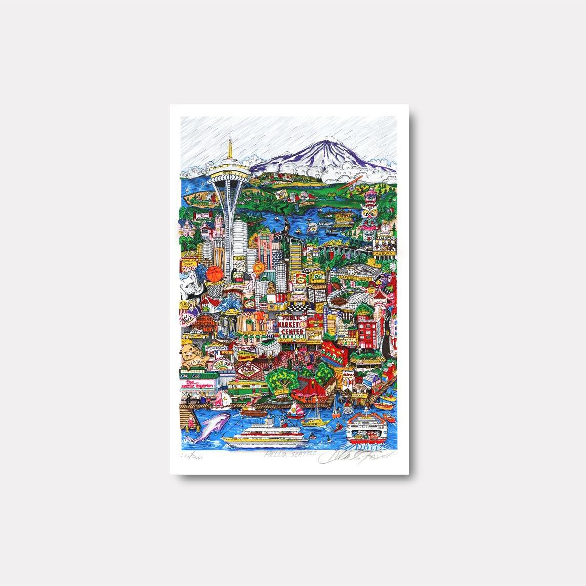 Hello Seattle - Gol Art