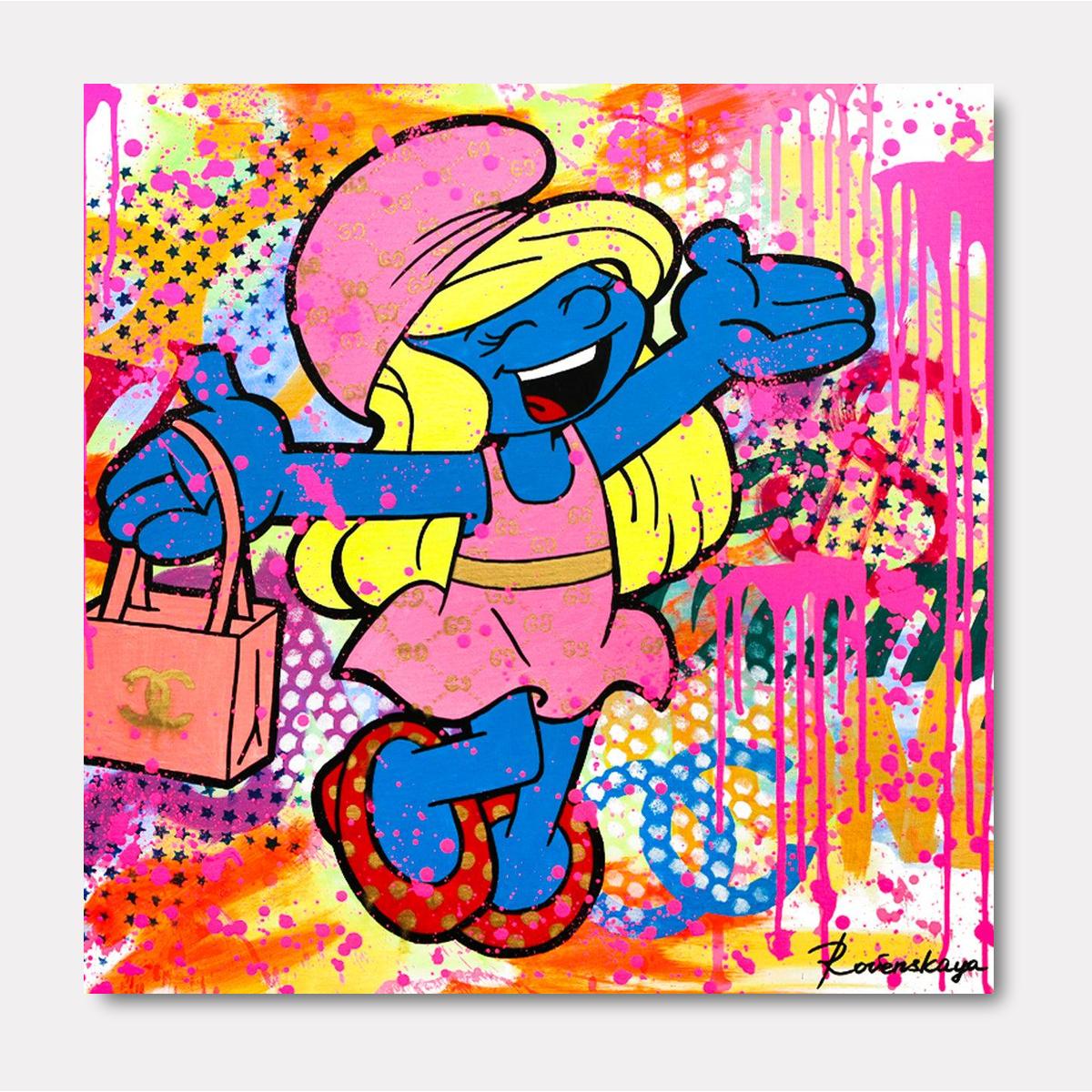 Lady in Blue - Gol Art