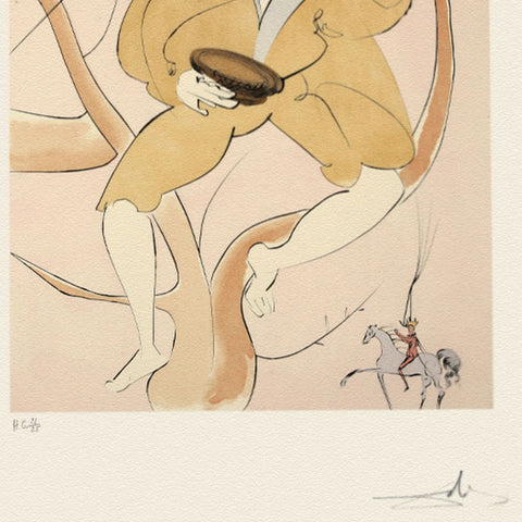 Salvador Dali - "Hanasakaji san- The Old Man that Made Trees Blossom" - 2