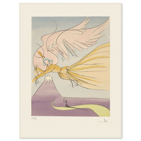 Salvador Dali - "Hagoromo- The Robe of Feathers" - 1