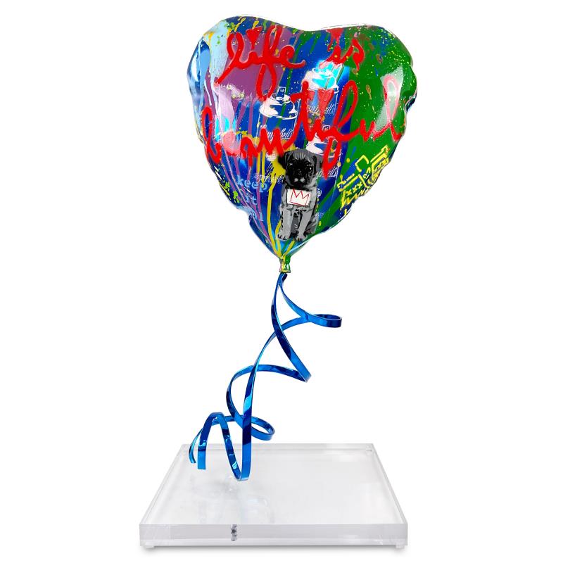 Flying Balloon Heart - Gol Art