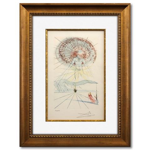 Salvador Dali - "The Bridegroom Leaps from Song of Songs of Solomon portfolio" - 1