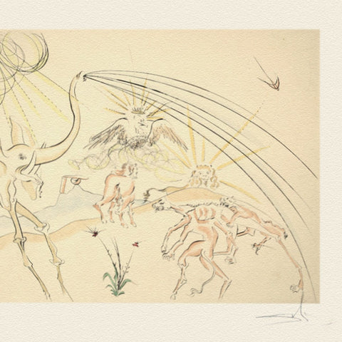 Salvador Dali - "The Animals lll with the Plague" - 2