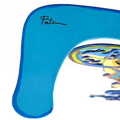 Lady on Bicycle with Hearts