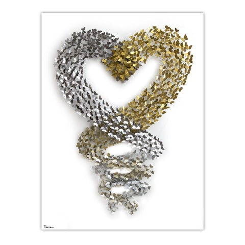 Patricia Govezensky- Original 3D Metal Art on Wood "Synergy"