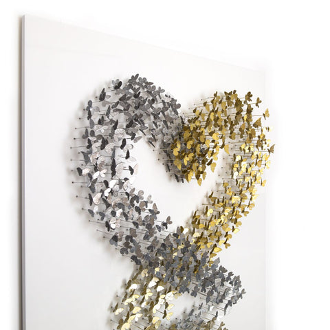 Patricia Govezensky- Original 3D Metal Art on Wood "Synergy" -3