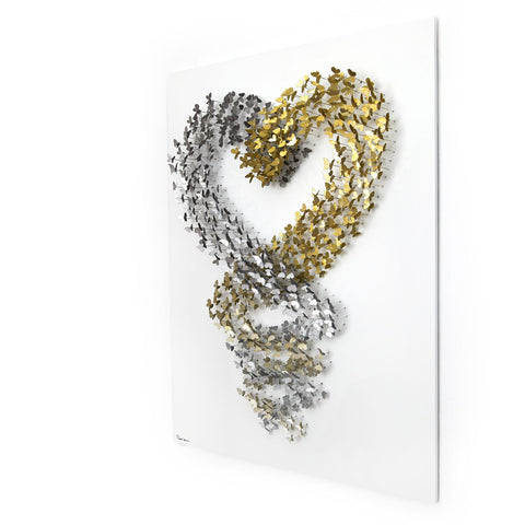 Patricia Govezensky- Original 3D Metal Art on Wood "Synergy" -4