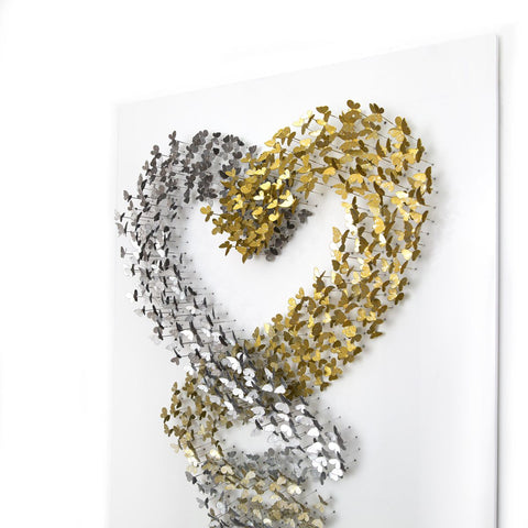 Patricia Govezensky- Original 3D Metal Art on Wood "Synergy" -6
