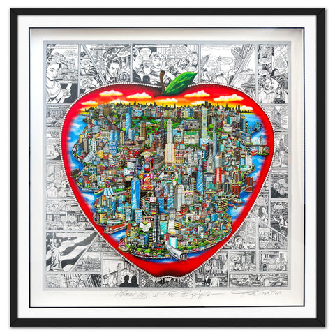 Charles Fazzino- 3D Construction Silkscreen Serigraph "Chronicles of the Big Apple"