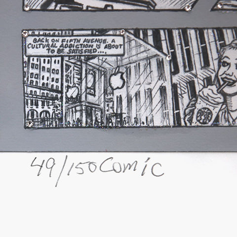 Charles Fazzino- 3D Construction Silkscreen Serigraph "Chronicles of the Big Apple" -3