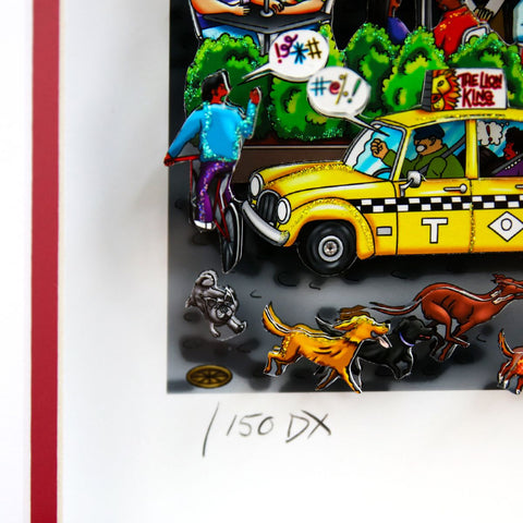 Charles Fazzino- 3D Construction Silkscreen Serigraph "Leave the Gun, Take the Cannolis…In Da Bronx" -3