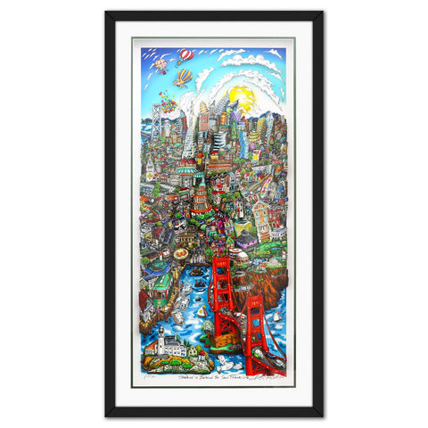 Charles Fazzino- 3D Construction Silkscreen Serigraph "Shakin’ & Bakin’ in San Francisco"