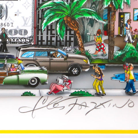 Charles Fazzino- 3D Construction Silkscreen Serigraph "Miami…Artistically in the 305" -2