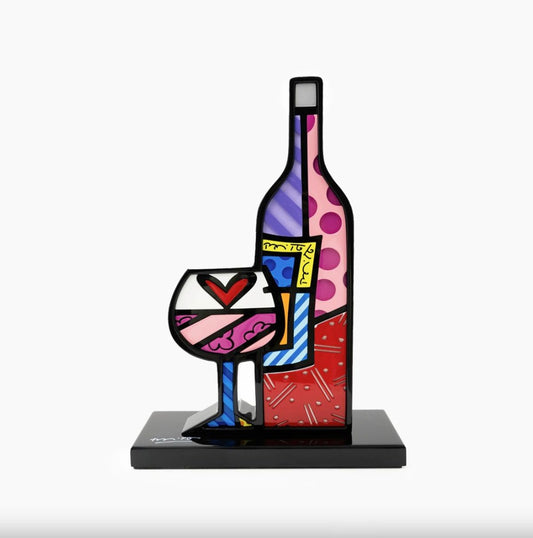 Wine Bottle & Wine Glass