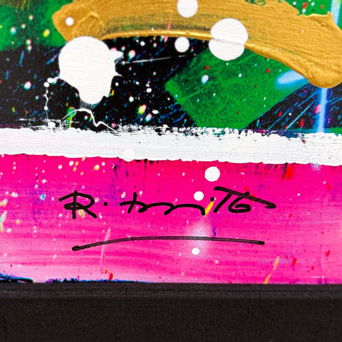 Romero Britto- Original Mixed Media on Canvas "SHOW ME THE MONEY" -2