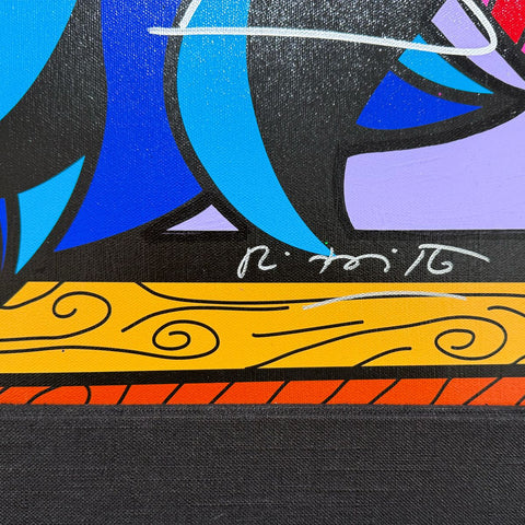 Romero Britto- Original Mixed Media on Canvas "VEGAS PARTY VII" -2