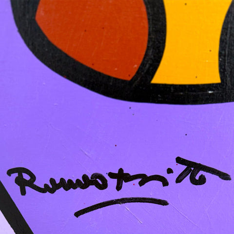 Romero Britto-  Original Painting on Canvas "Teddy Bear" -2