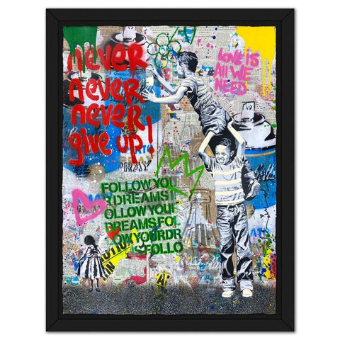 Mr. Brainwash - "Never, Never Give Up!" - 1