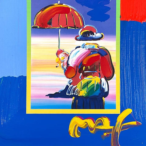 Peter Max - "Umbrella Man on Blends" - 2