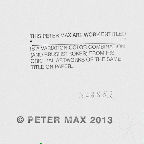 Peter Max - "Angel with Clouds" - 2