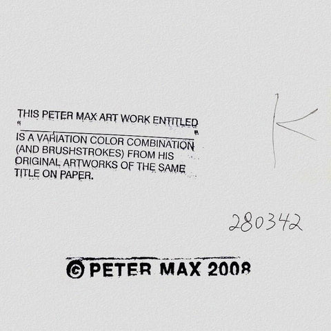 Peter Max - "Without Borders" - 2