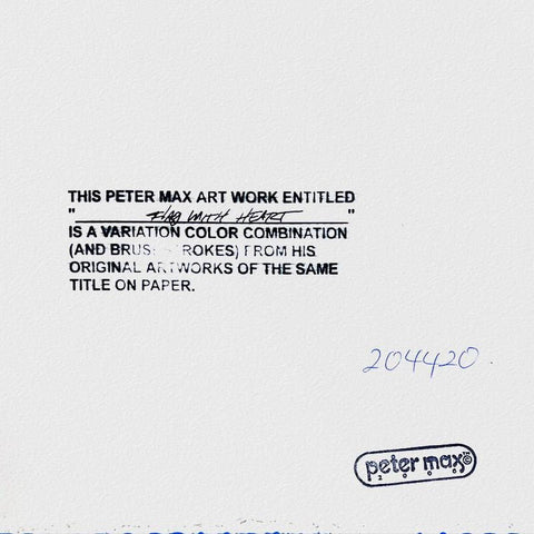 Peter Max - "Flag" - 2