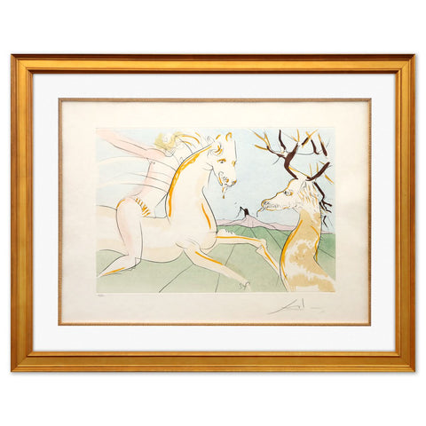 Salvador Dali - "Le Cavalier et le Cerf" - 1