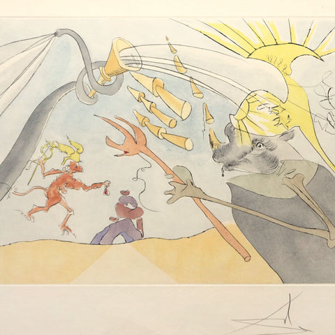 Salvador Dali - "The Elephant and Jupiter's Monkey" - 2