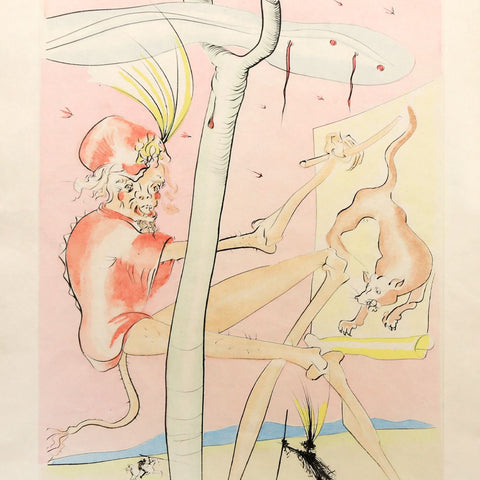 Salvador Dali - "The Monkey and the Leopard" - 2