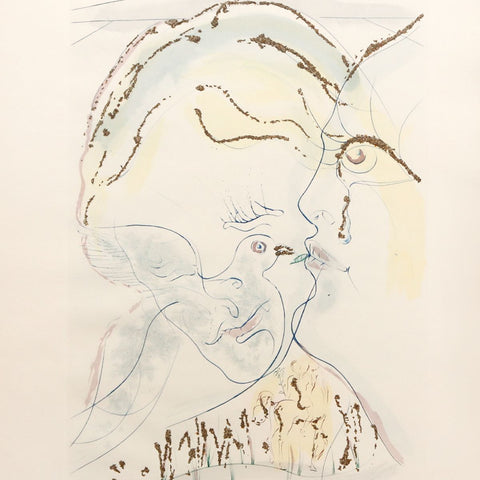 Salvador Dali - "The Dove-like Eyes on the Bride" - 2