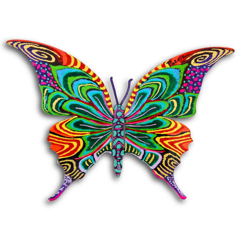 Patricia Govezensky- Original Painting on Cutout Steel "Butterfly"