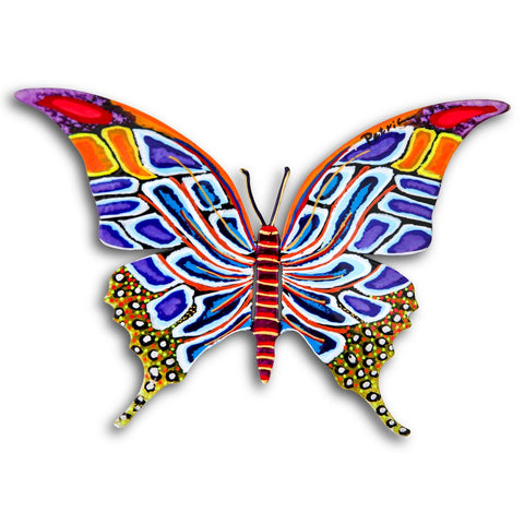 Patricia Govezensky- Original Painting on Cutout Steel "Butterfly"