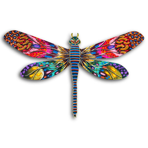 Patricia Govezensky- Original Painting on Cutout Steel "Dragonfly"