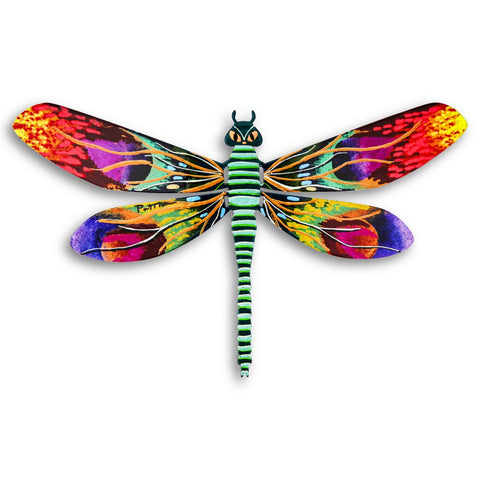 Patricia Govezensky- Original Painting on Cutout Steel "Dragonfly"