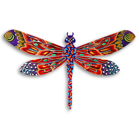 Patricia Govezensky- Original Painting on Cutout Steel "Dragonfly"