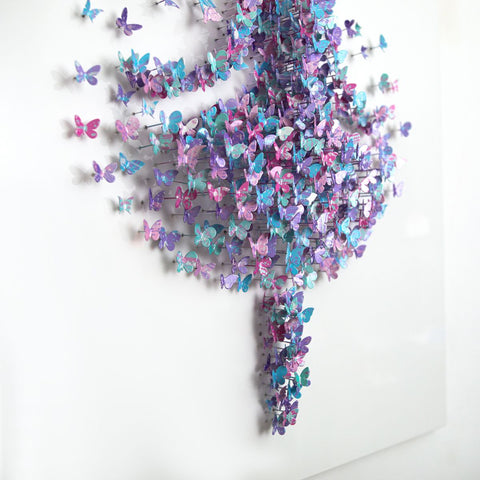 Patricia Govezensky- Original 3D Metal Art on Wood "Ballerina" -3