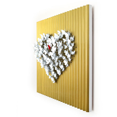 Patricia Govezensky- Original Hand-Painted KINETICFLY™ Sculpture "Flying Heart" -3