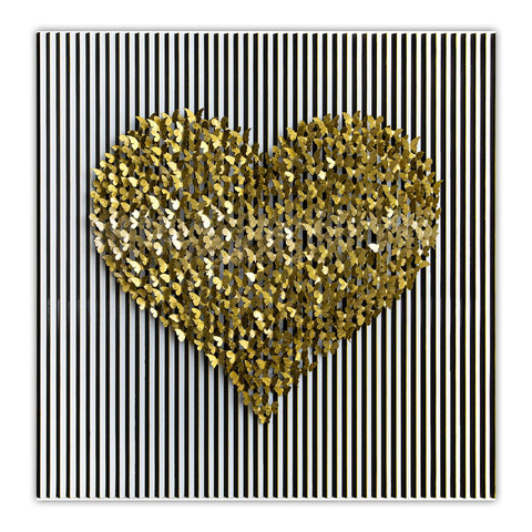 Patricia Govezensky- Original Hand-Painted KINETICFLY™ Sculpture "Flying Heart"