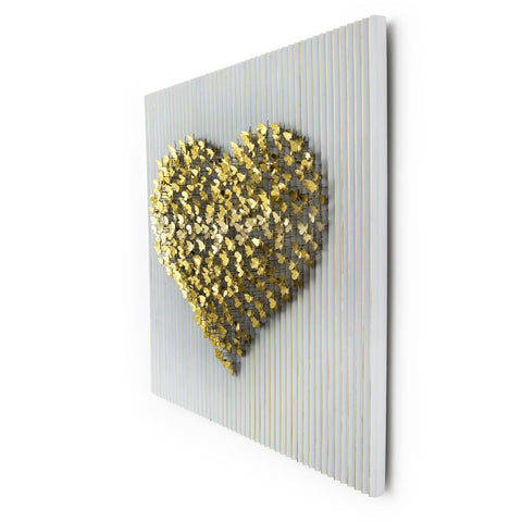 Patricia Govezensky- Original Hand-Painted KINETICFLY™ Sculpture "Flying Heart" -3