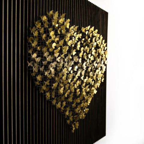 Patricia Govezensky- Original Hand-Painted KINETICFLY™ Sculpture "Flying Heart" -6