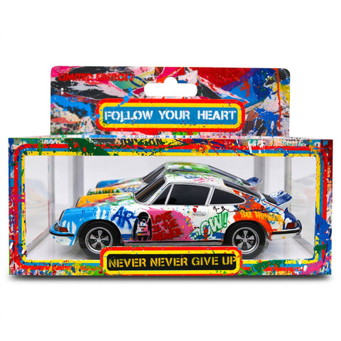 Mr. Brainwash- Stencil and Mixed Media on Fiberglass Sculpture "Vandalized Car"
