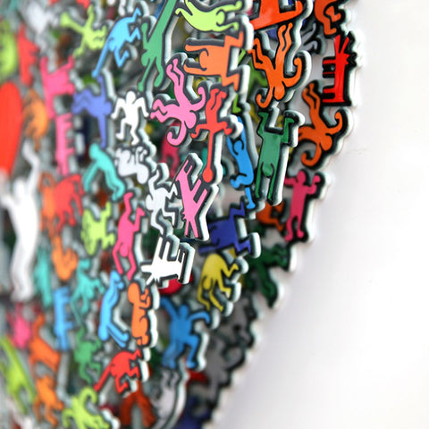 Patricia Govezensky- Three-layer cutout metal and sculpted wood mixed media "Dancers" -5