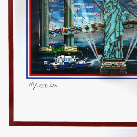 Charles Fazzino- 3D Construction Silkscreen Serigraph "Sail 4th 250" -2