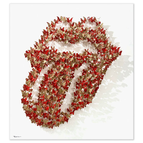 Patricia Govezensky- Original 3D Metal Art on Wood "Rolling Stones"