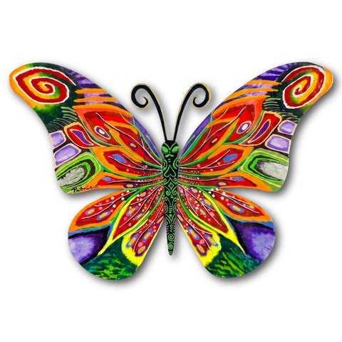 Patricia Govezensky- Original Painting on Cutout Steel "Butterfly"
