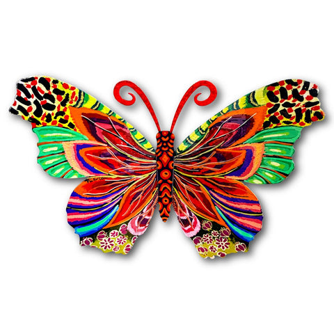 Patricia Govezensky- Original Painting on Cutout Steel "Butterfly"