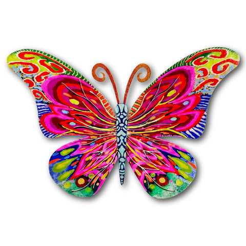 Patricia Govezensky- Original Painting on Cutout Steel "Butterfly"